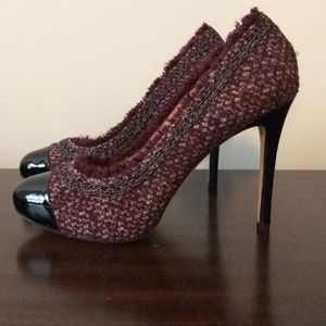 Brand New Ann Taylor Tweed Platform Pumps